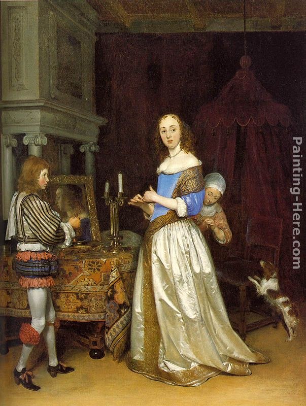 Gerard ter Borch Lady at her Toilette
